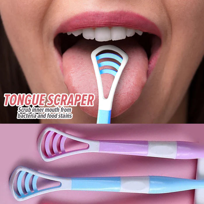 2in1 Toothbrush With Tongue Cleaner - 8 Pcs