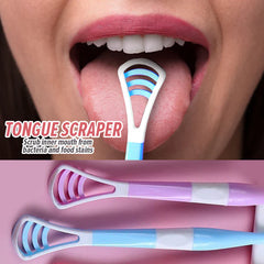 2in1 Toothbrush With Tongue Cleaner - 8 Pcs