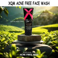 XQM Acne Free Facewash Prevents Acne Eruptions Removes Excess Oil Reduces Blackheads & Whiteheads - 100ml