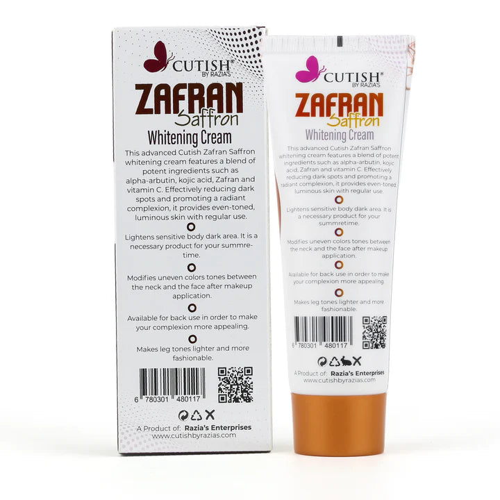 Cutish Zafran Instant Whitening Cream 120g