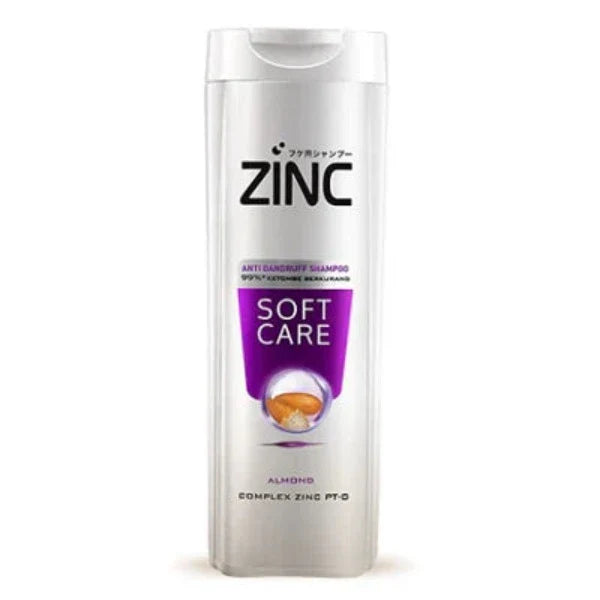 Zinc Soft Care Almond Anti-Dandruff Shampoo - 340ml