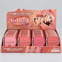 MSYAHO Natural Terracotta Baked Blush Set