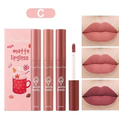 3Pcs Dragon Ranee Long-Lasting Matte Lip