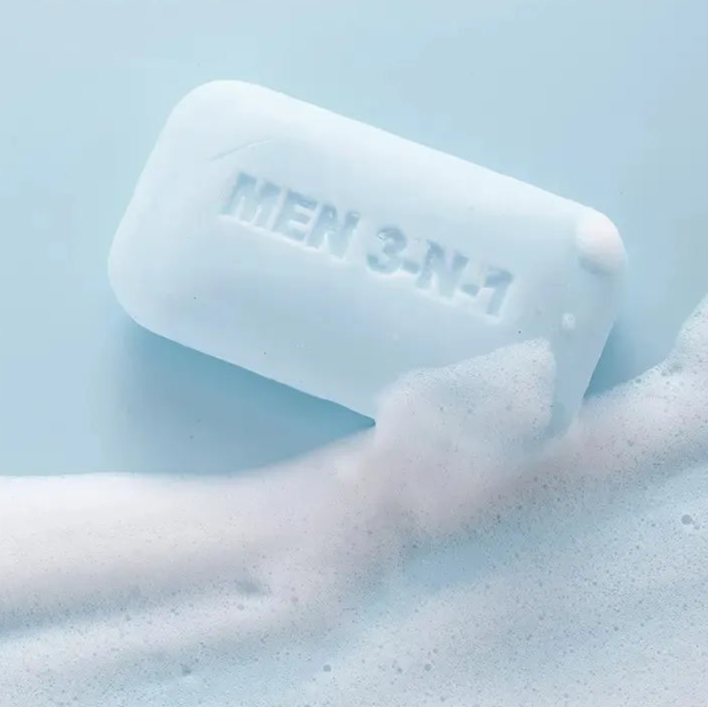 Kormesic Men’s 3-in-1 Cleansing Bar – Hand + Body + Face with Exfoliation Power