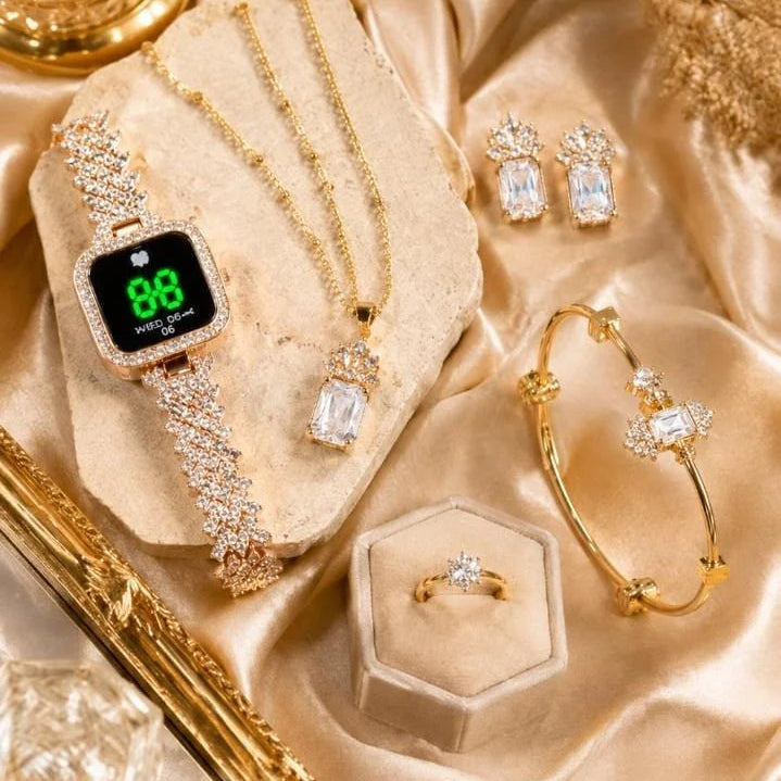 Luxury Women's Jewelry & Touch Watch Gift Set – Each