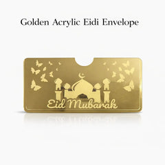 Golden  acrylic golden envelope