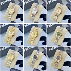 PREMIER Women's Classic Crystal Bezel Stainless Steel Watch