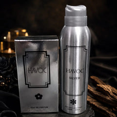Havoc Silver Perfume & Body Spray Set - Pack of 2
