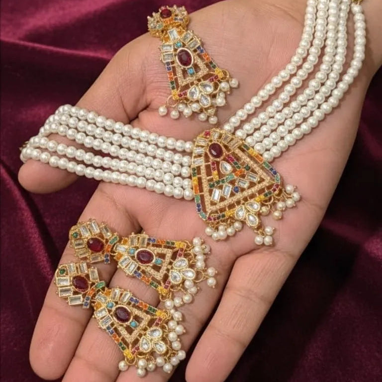 9 Ratan Pal Choker Necklace Set