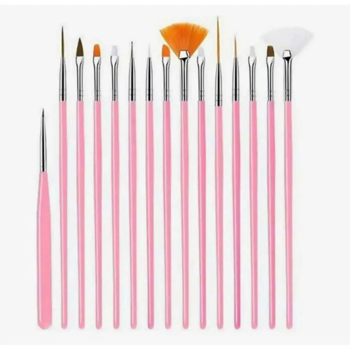 15 Pcs Nail Art Drawing Liner Brush Kit