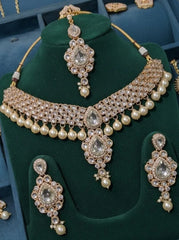 Kundan Shisha Necklace Set