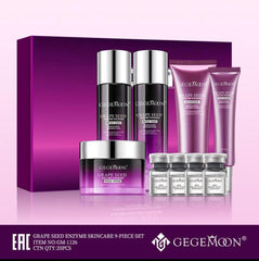 Gegemoon Grape Seed Enzyme Skin Care Kit - 9Pcs