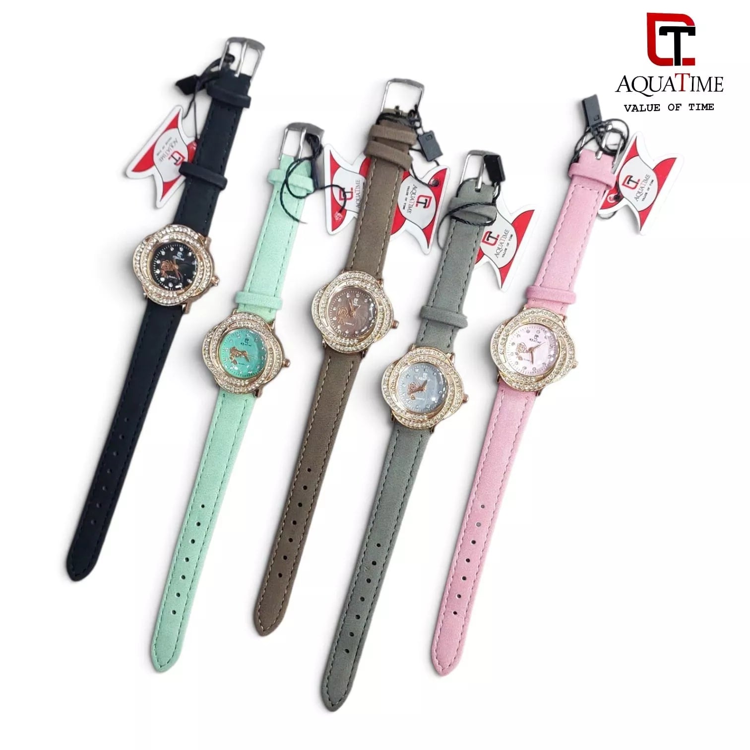 Aqua Time stylish Flower-dial ladies Watch