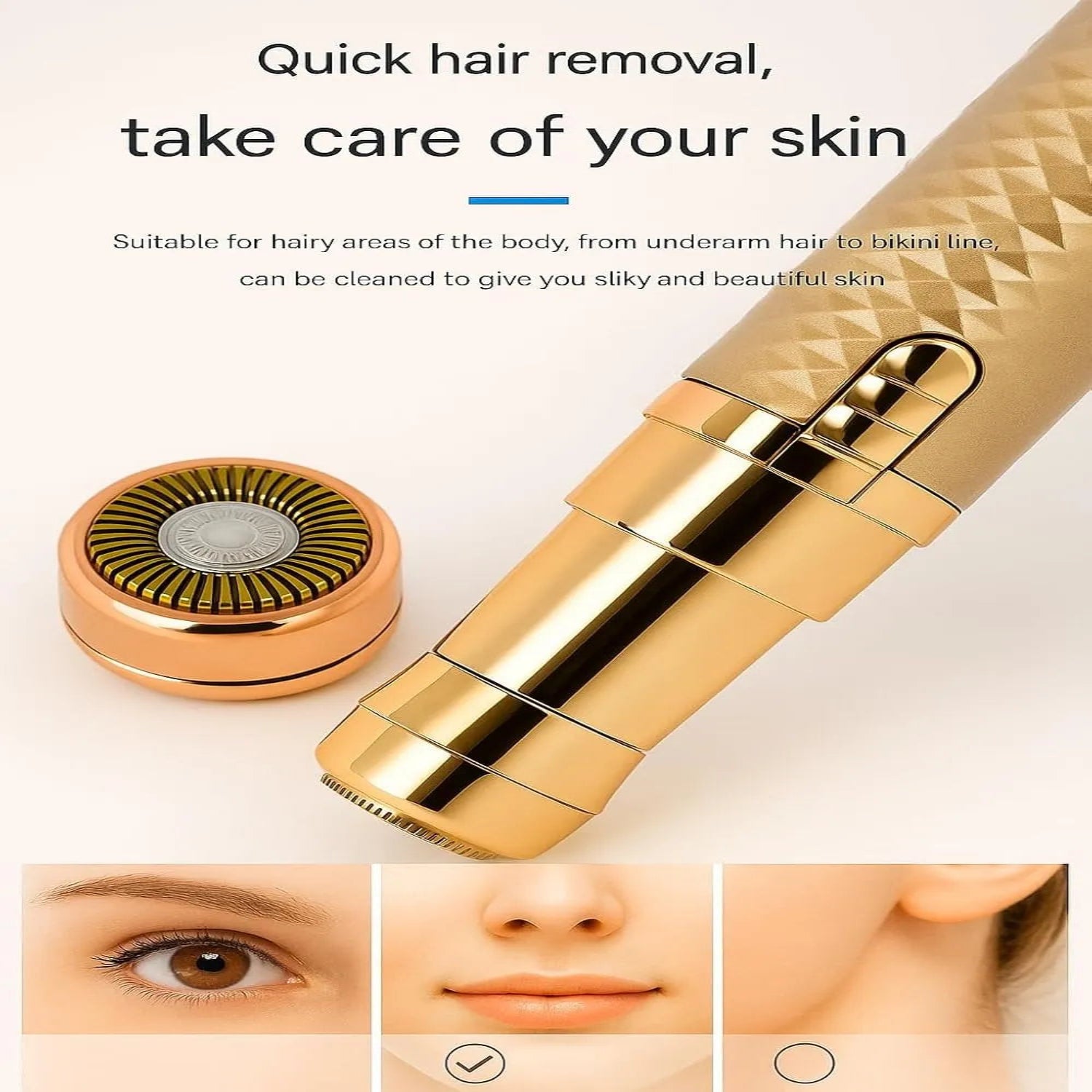 3‑in‑1 Flawzbss Hair Removal & Eyebrow Trimmer