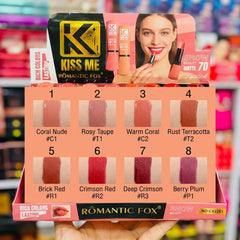 Romantic Fox Kiss Me 7D Lipsticks