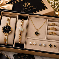 Ladies Gift Set  Zircon Digital Watch - With Box