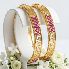 ZARCON  Golden Luxury Style Bangles - Each Set