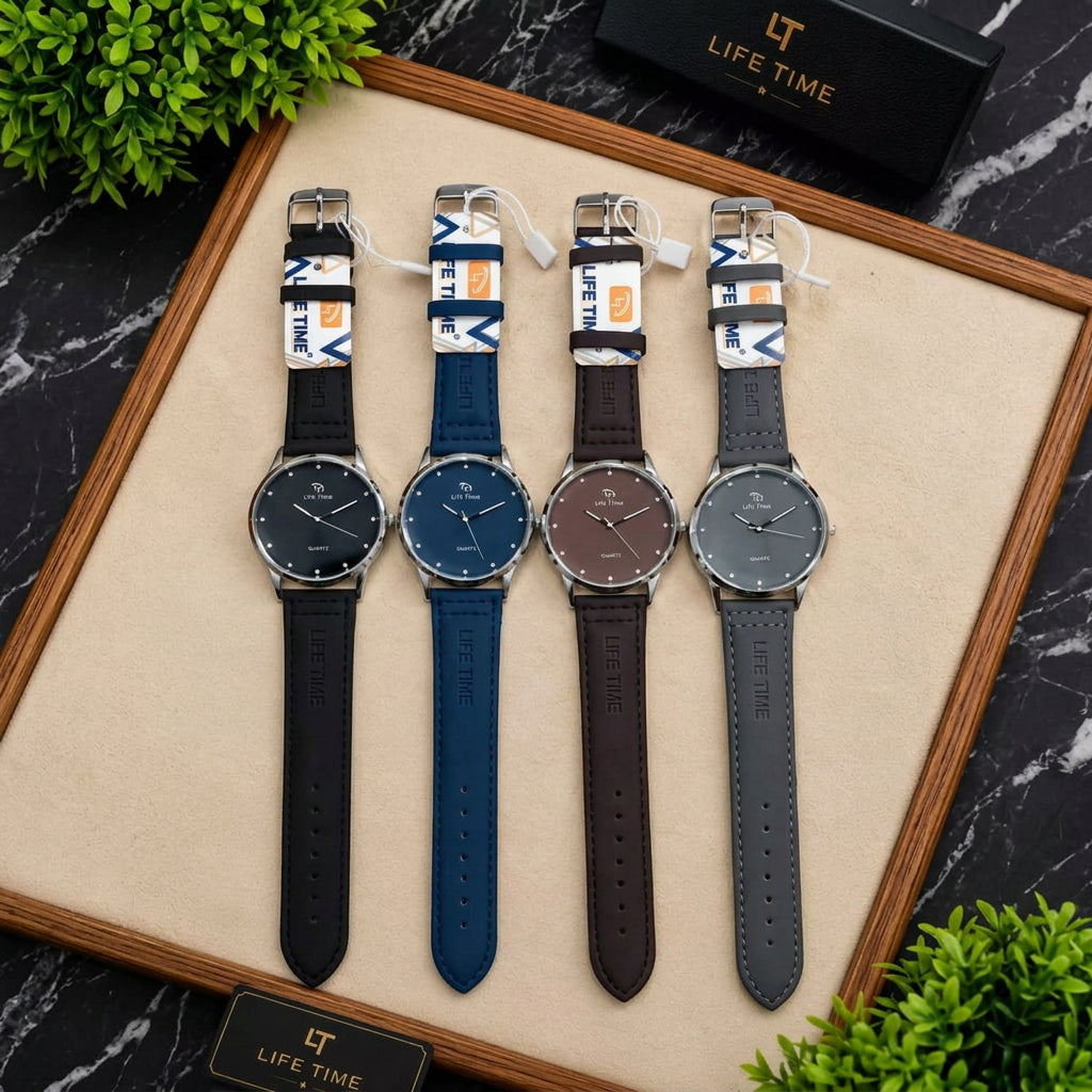 Life Time (LT) quartz analog wristwatch