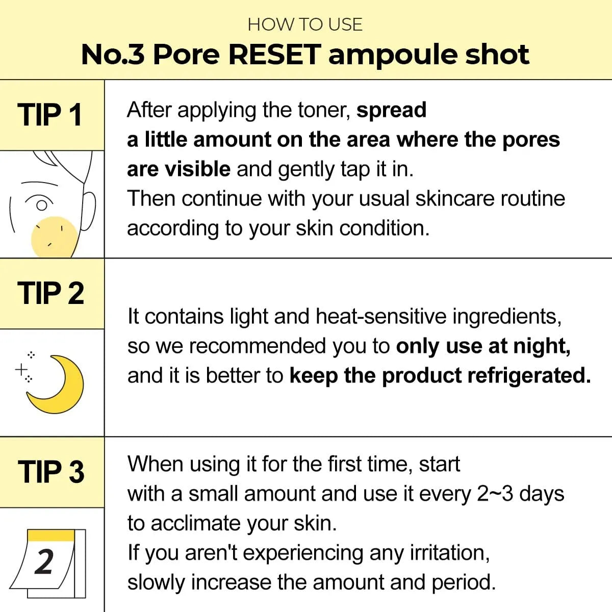 Numbuzin No.3 Pore Reset Ampoule Shot - 25ml