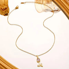 stainless steel tulip locket chain - Each