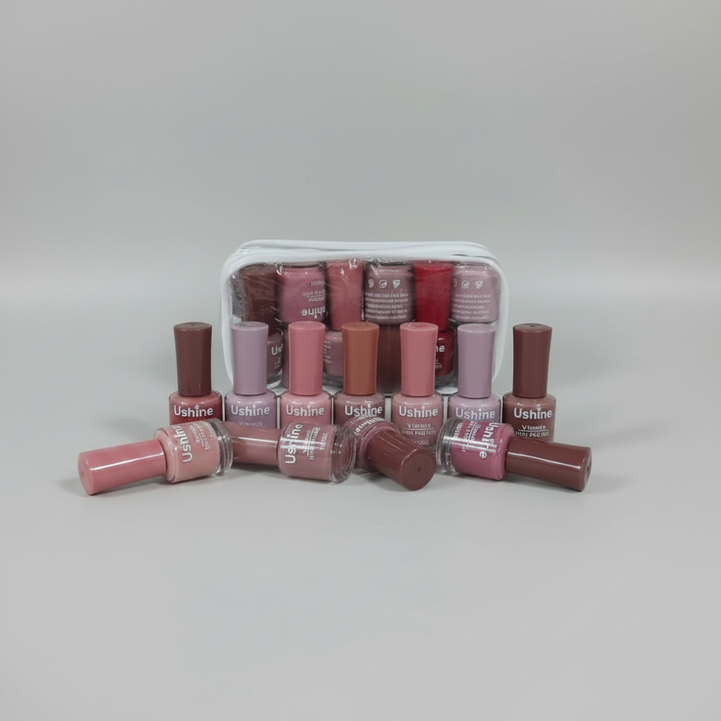 U shine nude nail polish - 12 Pcs