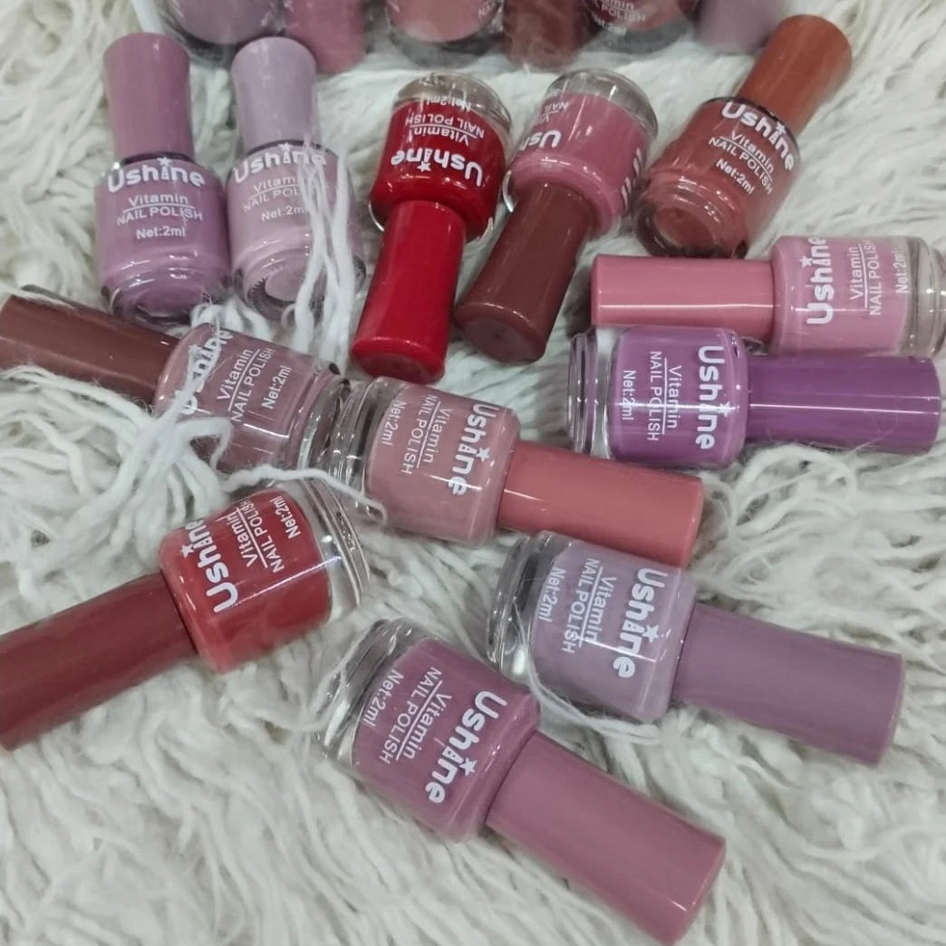 U shine nude nail polish - 12 Pcs