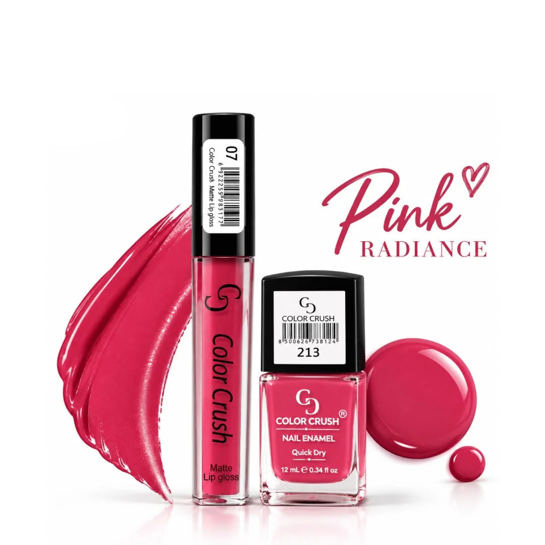 Color Crush Matte Lip Gloss & Quick Dry Nail Polish