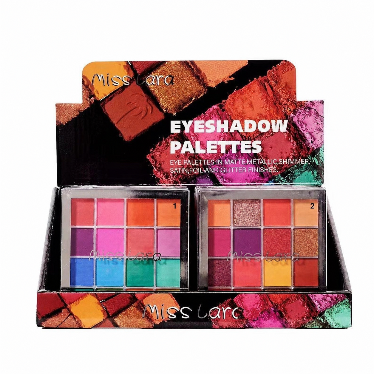 Miss Lara Eyeshadow Palette - 12 Colors