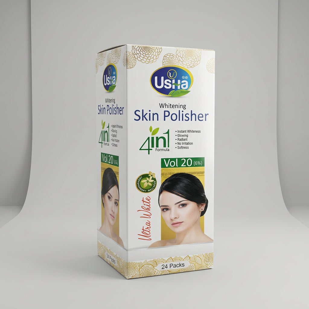 Usha Whitening Skin Polisher 4 in 1 Formula