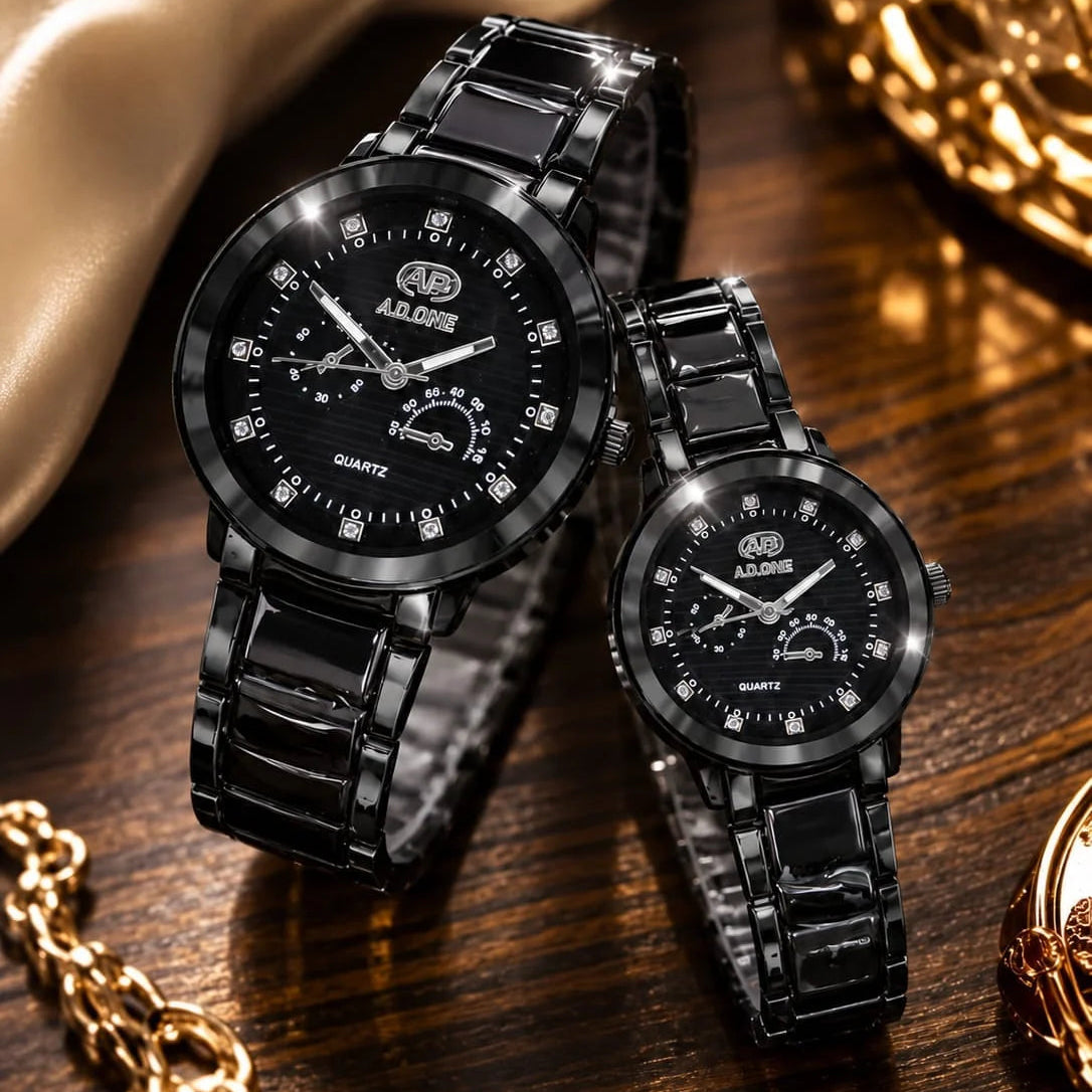 AD.ONE Luxury Ceramic Bracelet Quartz Couple Watch