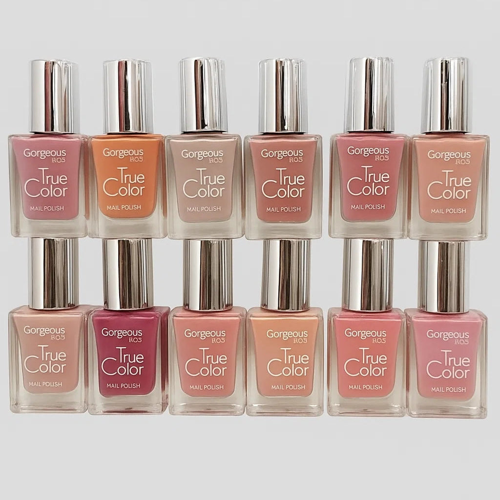 Gorgeous Paris true color permanent nail paint (12 Pcs Set)