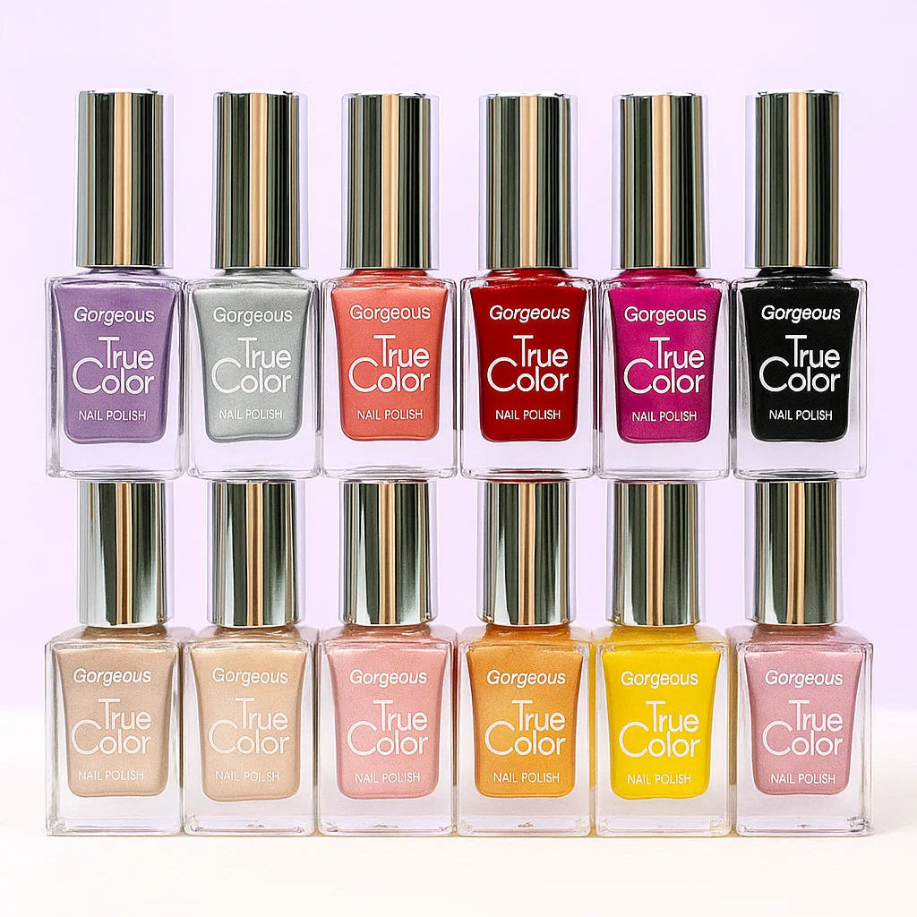 Gorgeous Paris true color permanent nail paint (12 Pcs Set)