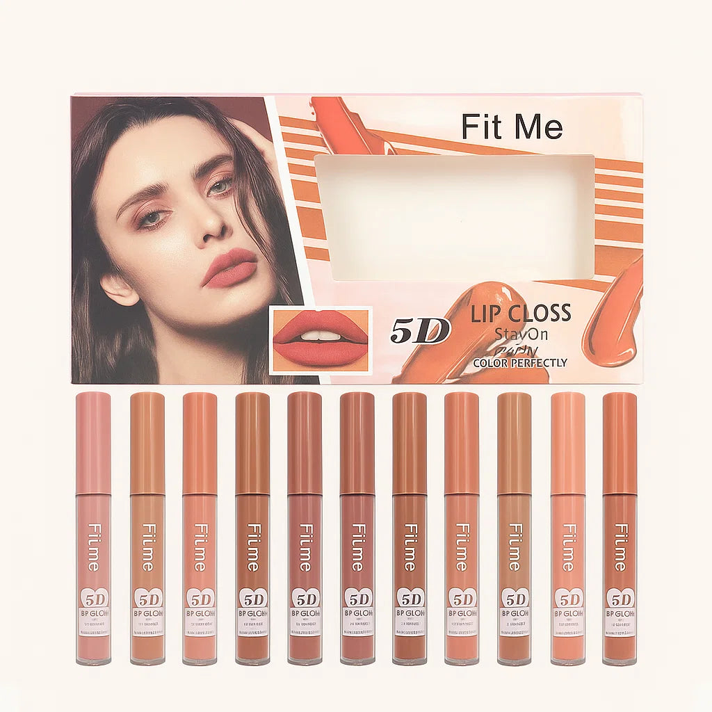 12 Pcs Fit Me 5D Lip Gloss