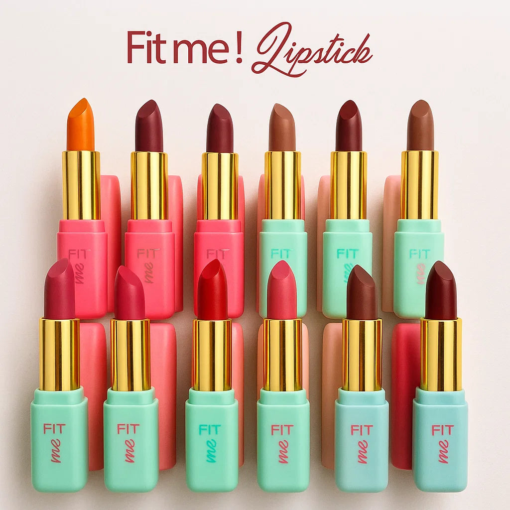 12Pcs Fitme Lipstick Color Fashion
