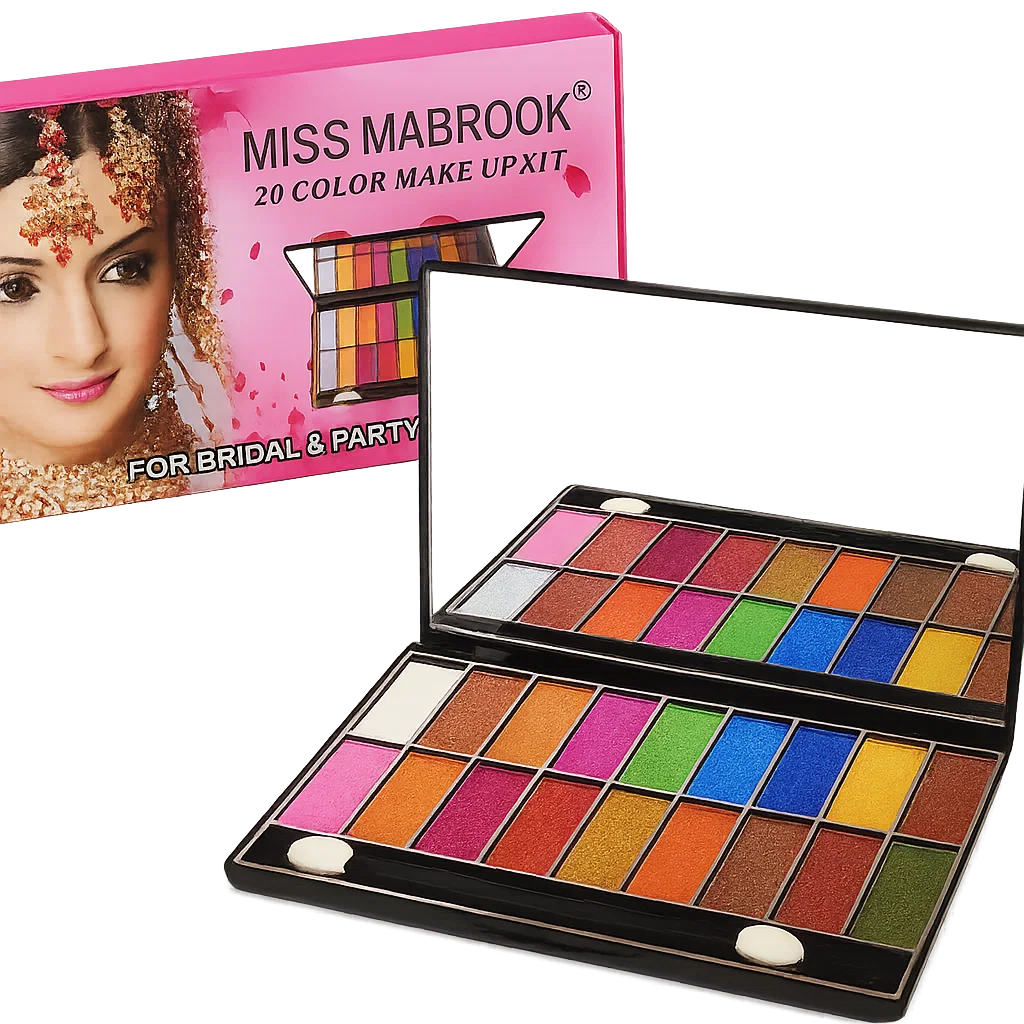 Miss Mababrook 20 Color Glitter Eyeshadow Palette
