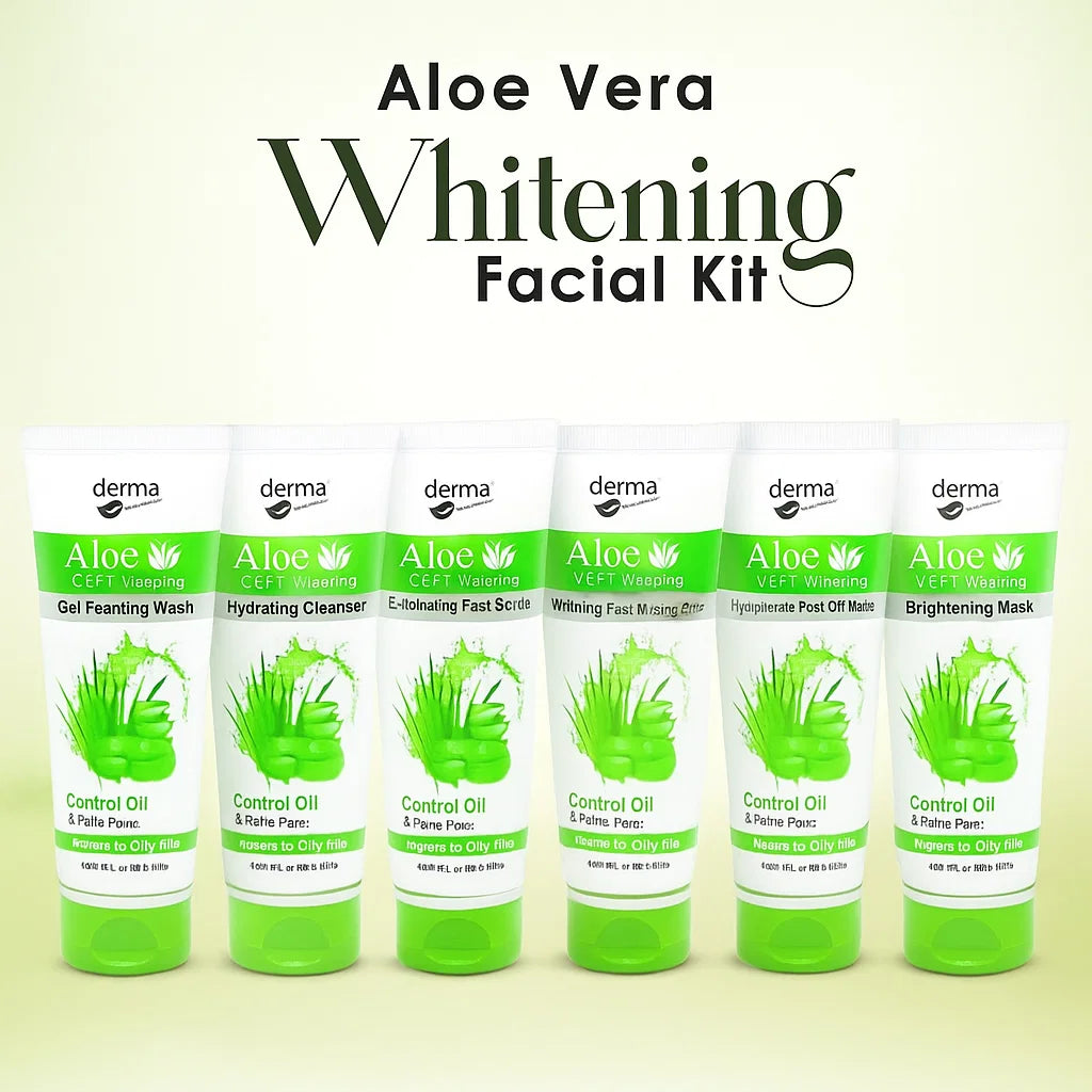 Derma Clean Aloe Vera Whitening Facial Kit - 6 pcs