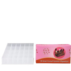 24-Grid Crystal Lipstick Organizer