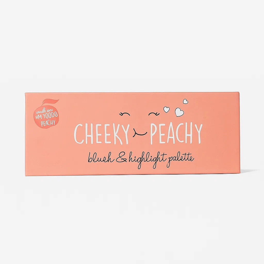 CHEEKY & PEACHY Matte Blush & Highlighter Palette