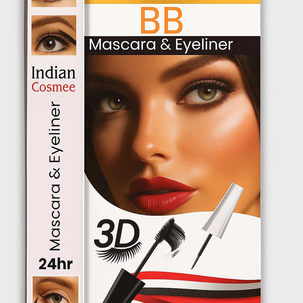 Indian Cosmee 3D 2 in 1 Mascara & Eyeliner