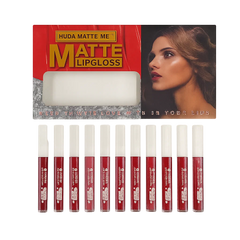 Huda Matte Me Matte Lip Gloss - 12 Pcs
