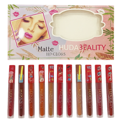 12 Pcs Huda Beauty Matte Liquid Lip Gloss