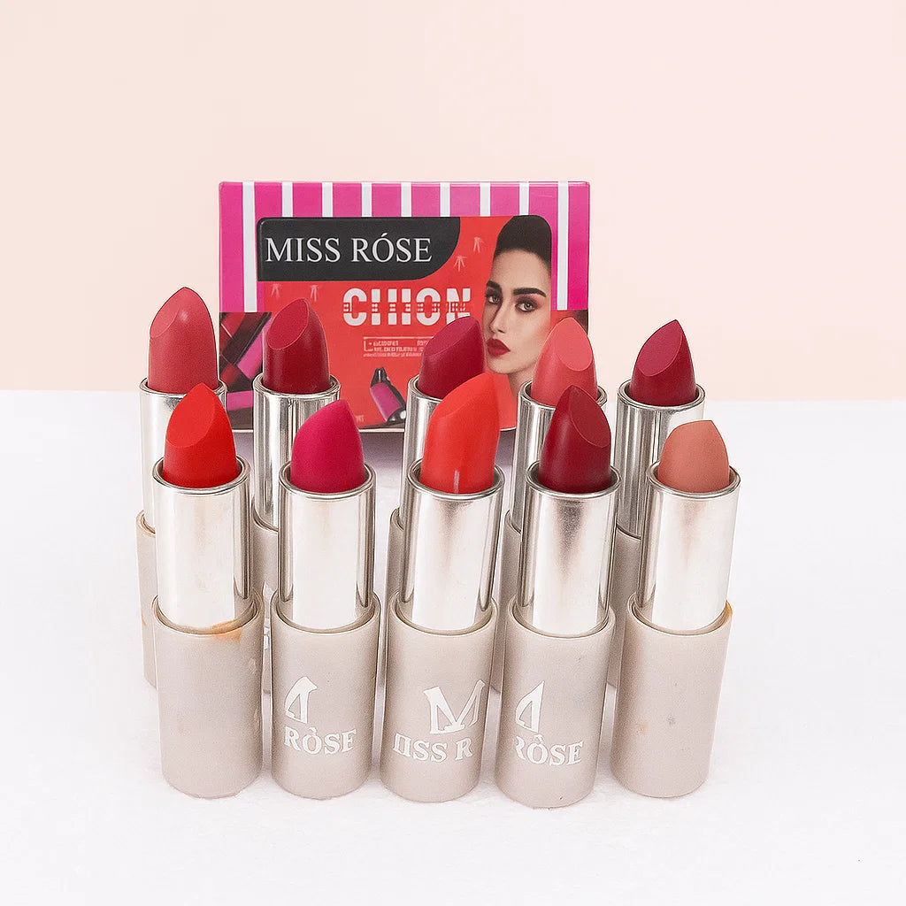 Miss Rose Lipsticks - 10 Pcs Set