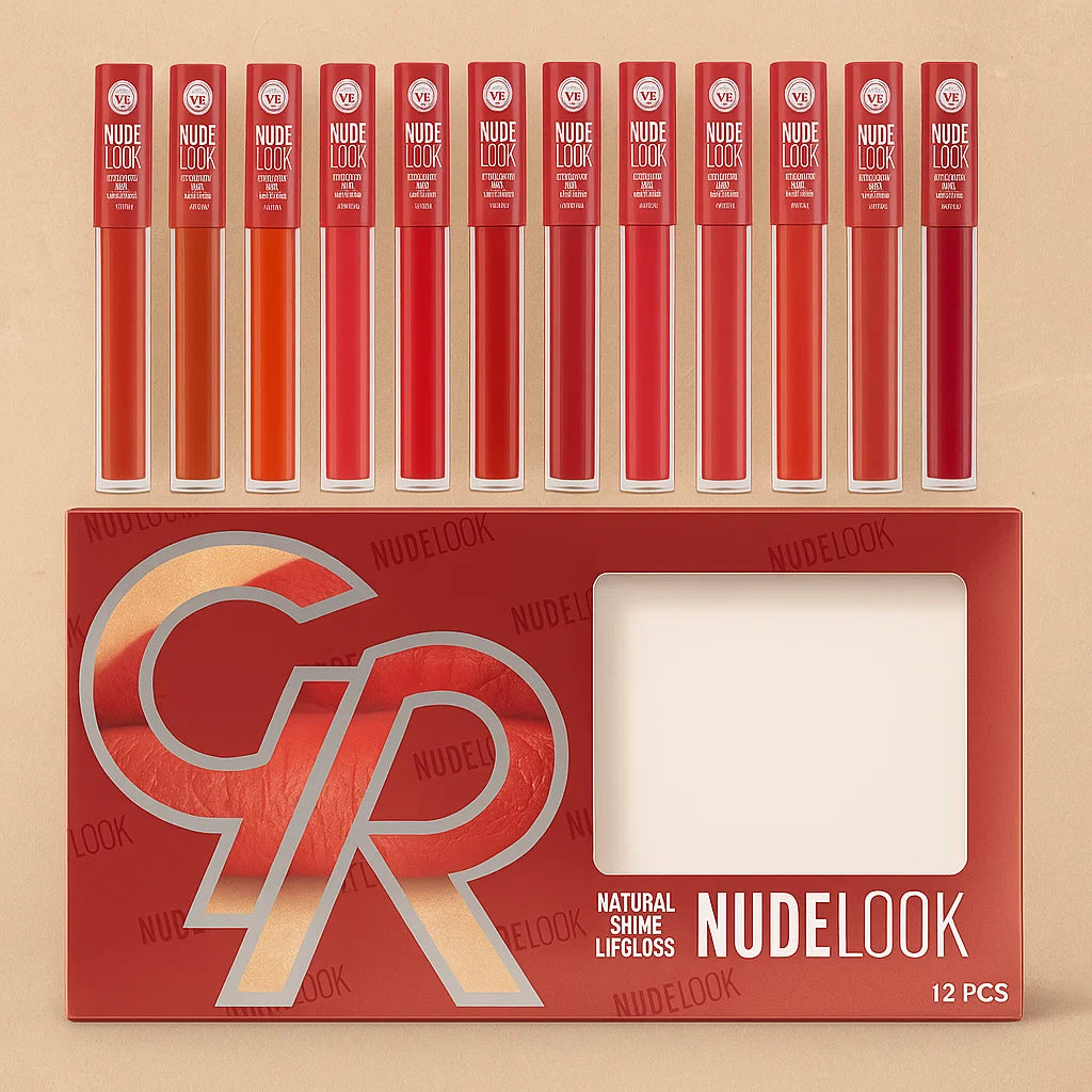 GR Nude Look 12 Pcs Lipgloss