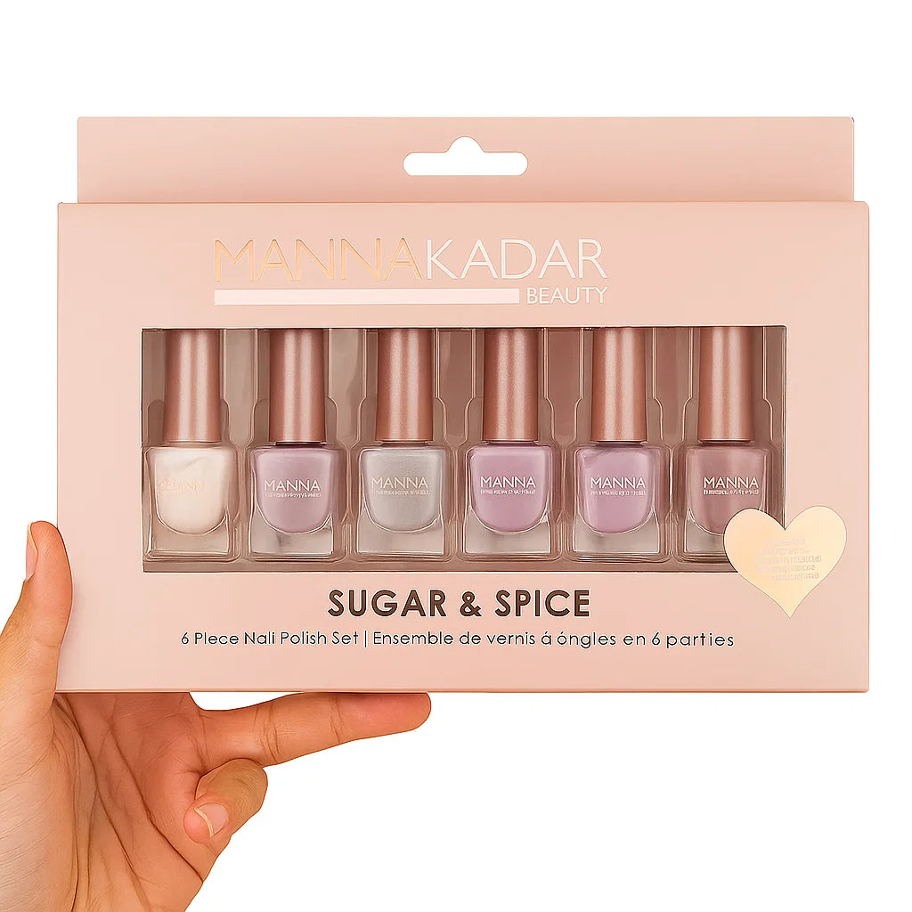 MannaKadar 6pc Nail Polish Set – Stunning, Long-Lasting Colors