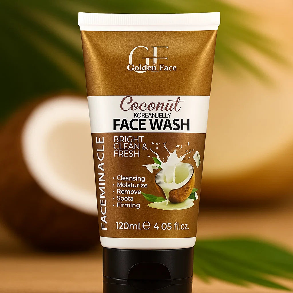 Golden Face Coconut Korean Jelly Face Wash - 120ml