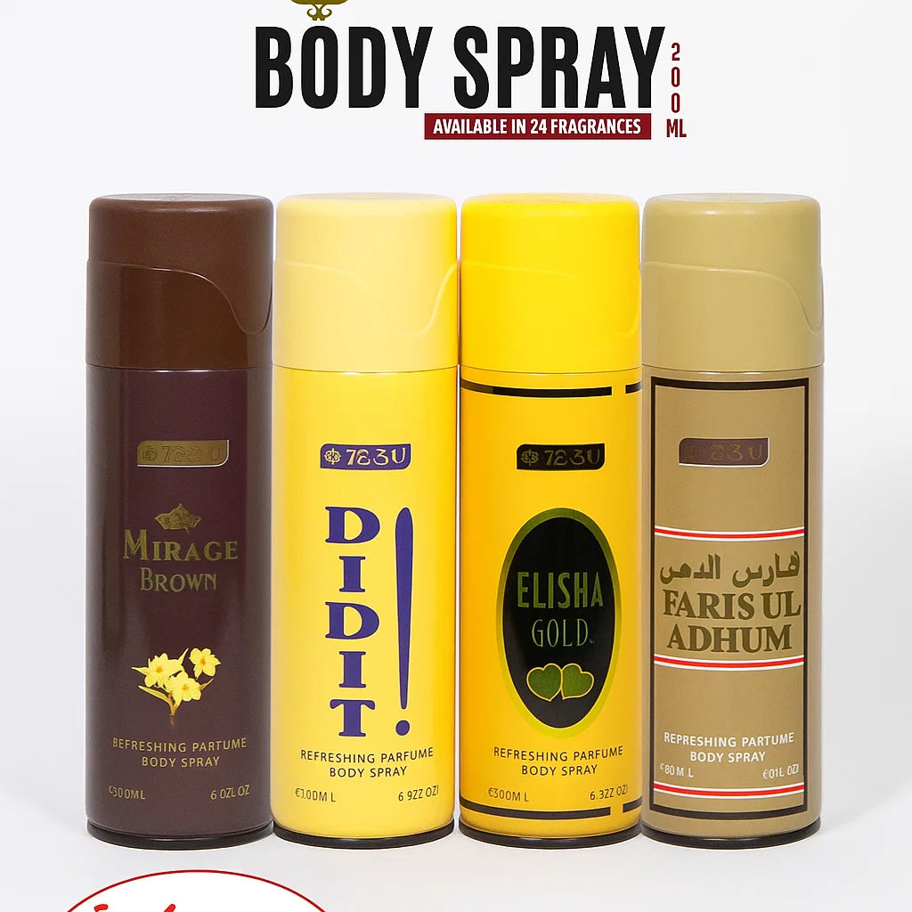 TEZN Body Spray - 4 Pcs - Each 200ml
