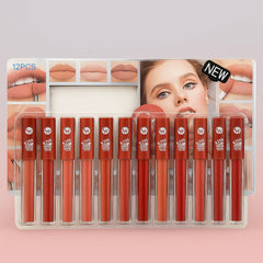 GR Kiss Matte Long Lasting  Lip Glosses - 12 Pcs Set