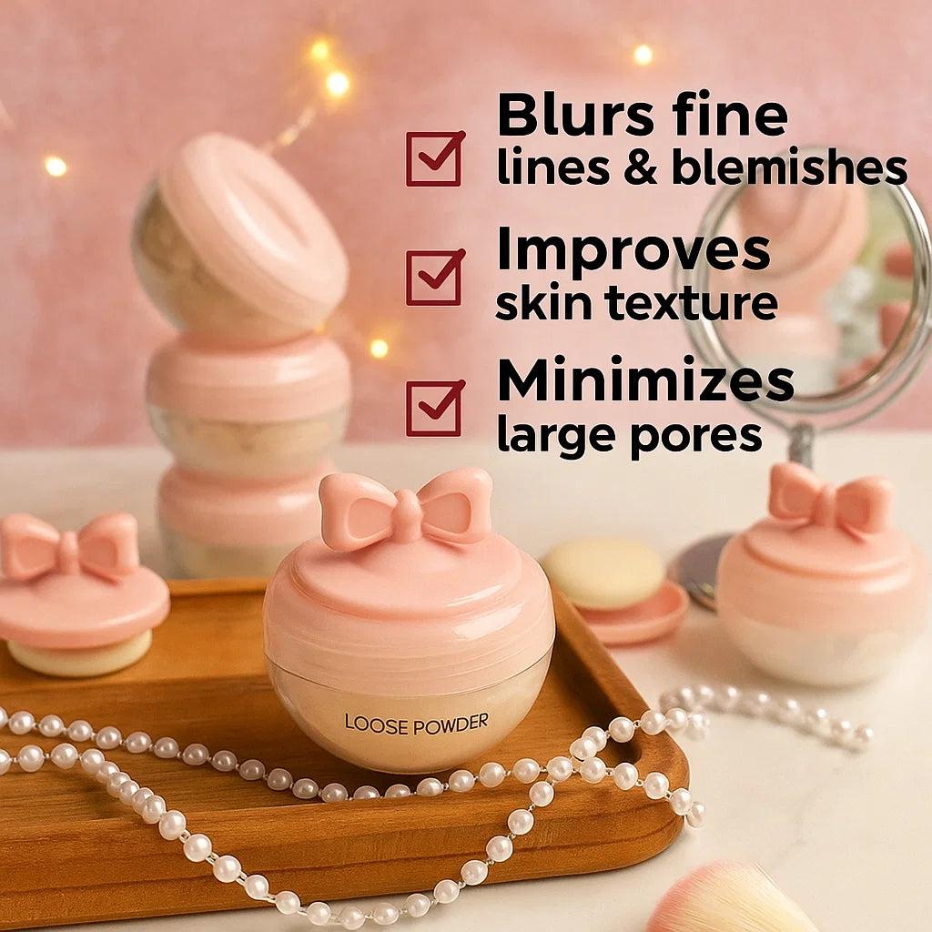 HUDAMOJI Loose Powder – Soft Touch, Natural Glow