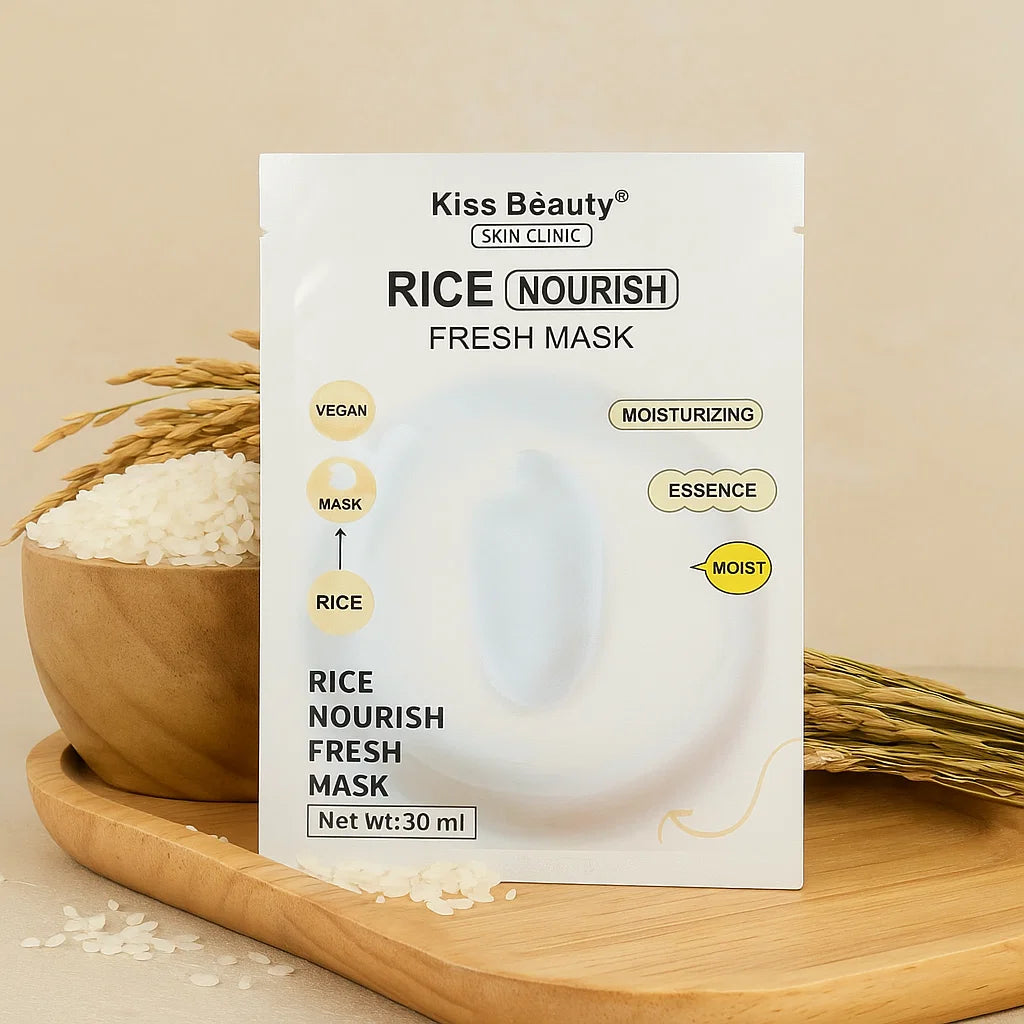 Kiss Beauty Rice Nourish Face Sheet Mask