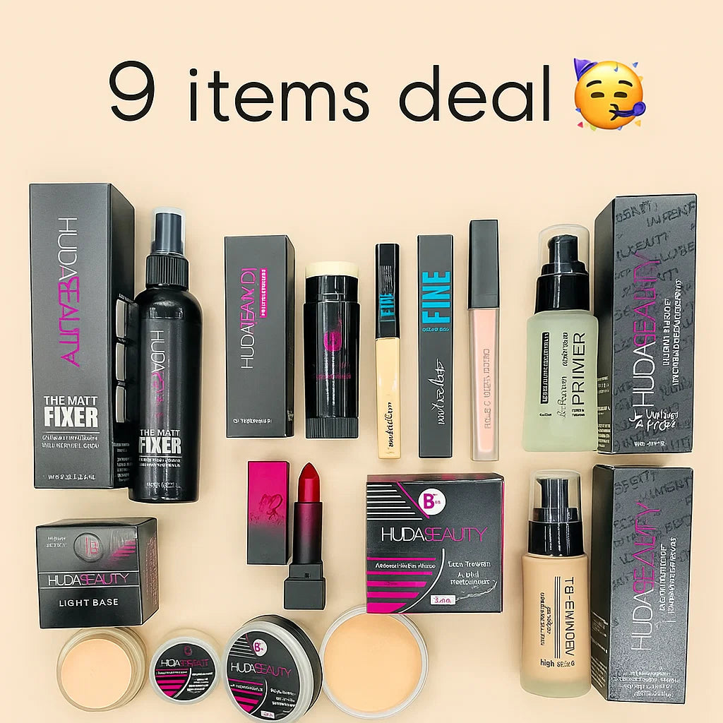 Huda Beauty Complete Makeup Deal – 9 Pcs Set